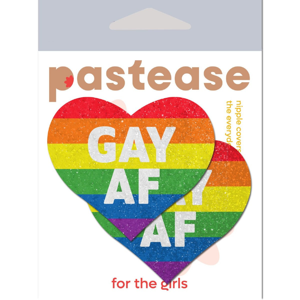 Pastease Gay AF Rainbow Hearts