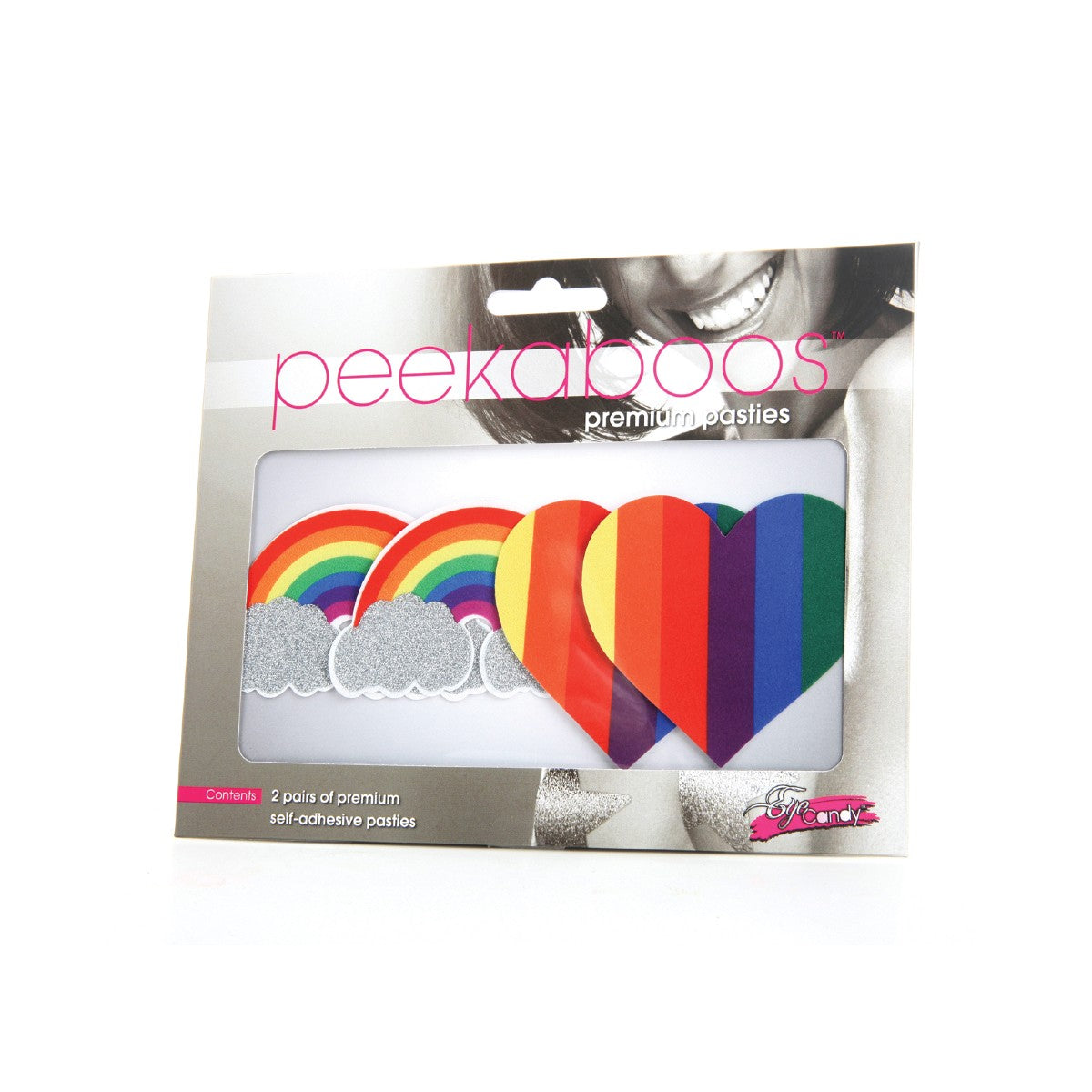 Peekaboo Pasties PRIDE Glitter Rainbow & Hearts