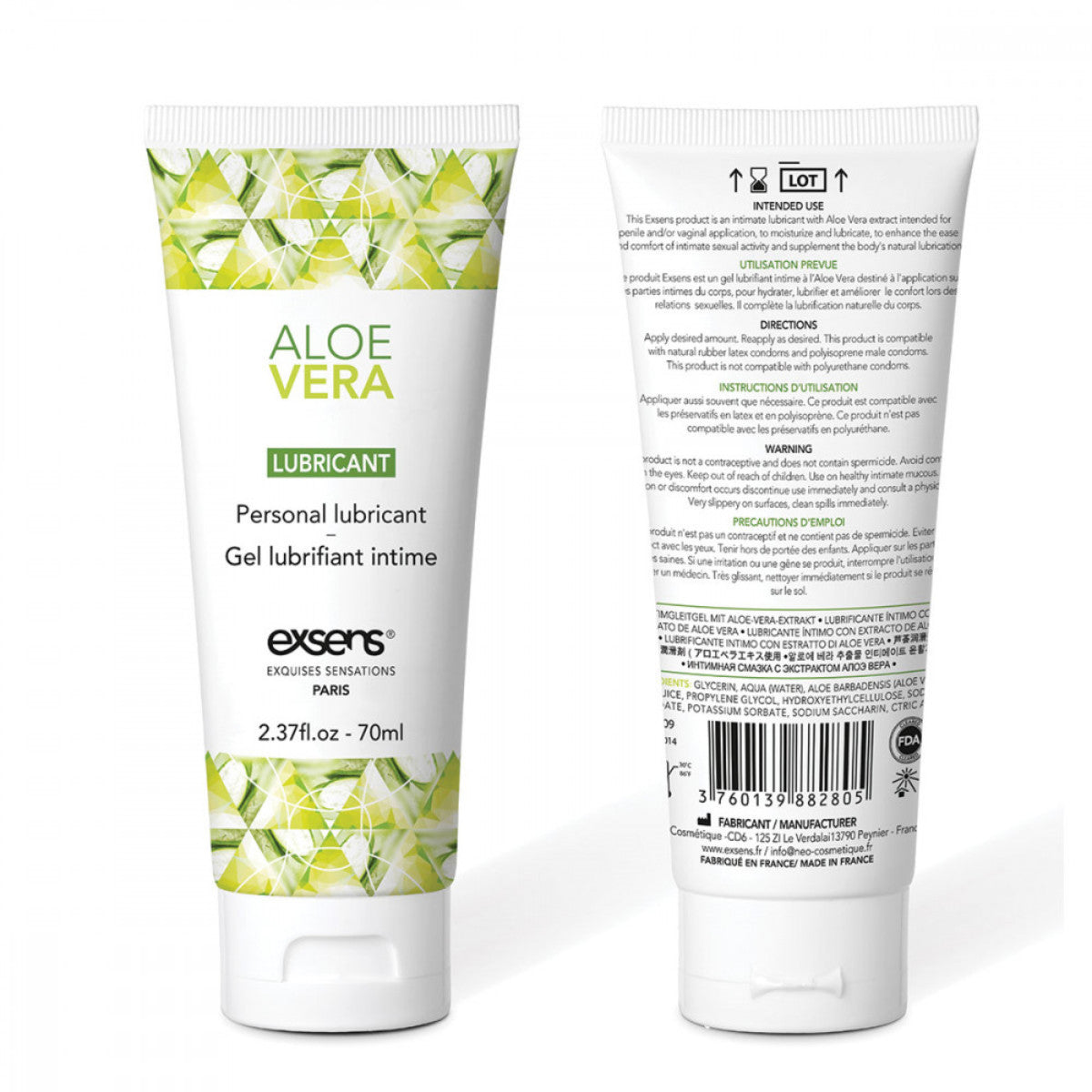 Exsens Aloe Vera Water Based Lube