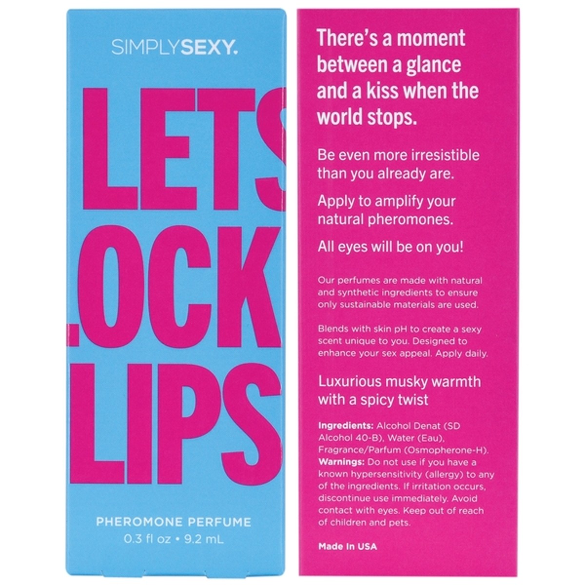 Simply Sexy Let's lock Lips Pheromone Perfume .30oz