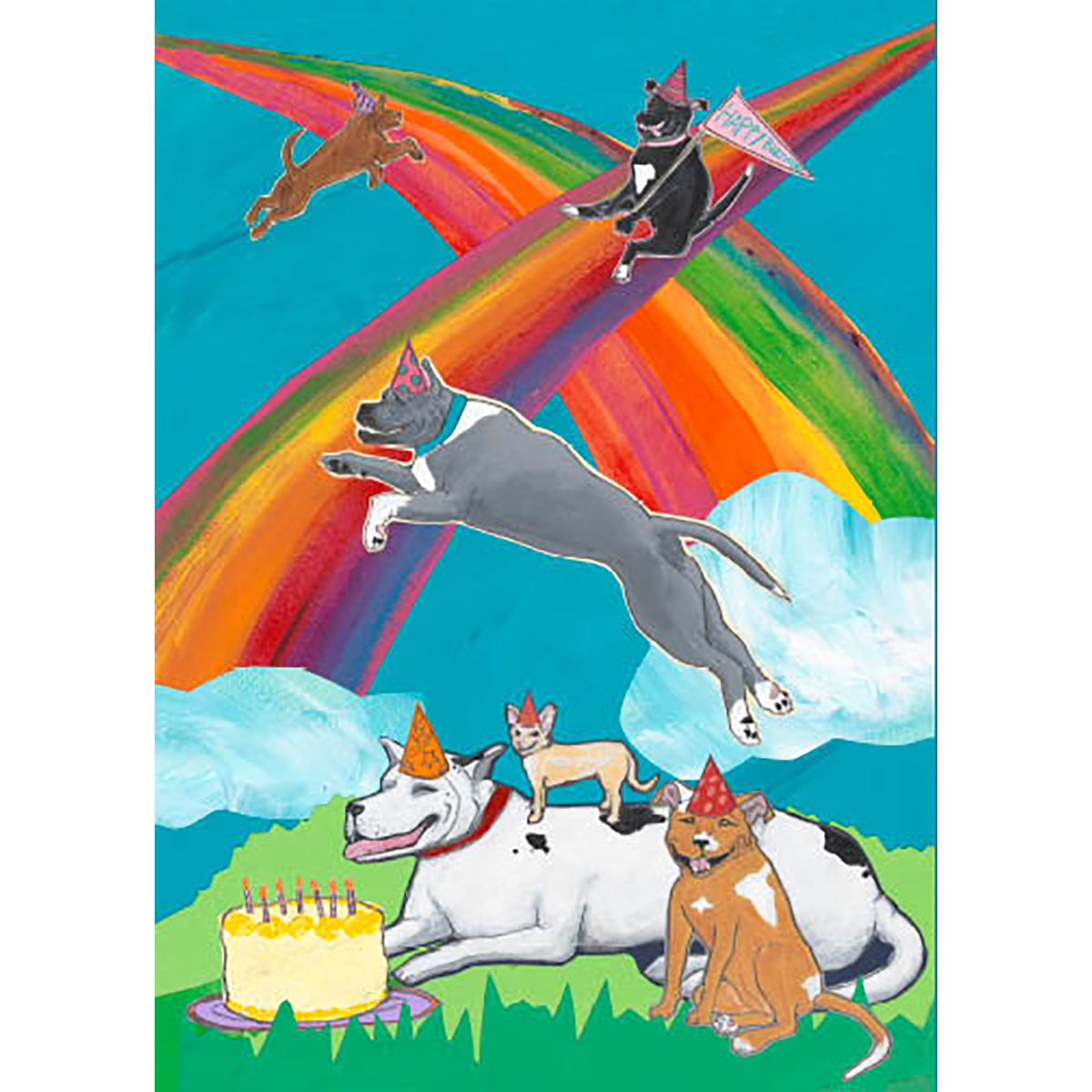 Inspired by dogs, nature and San Francisco, Sunde White hand makes each of her cards, and donates a portion of the proceeds to land and animal charities.