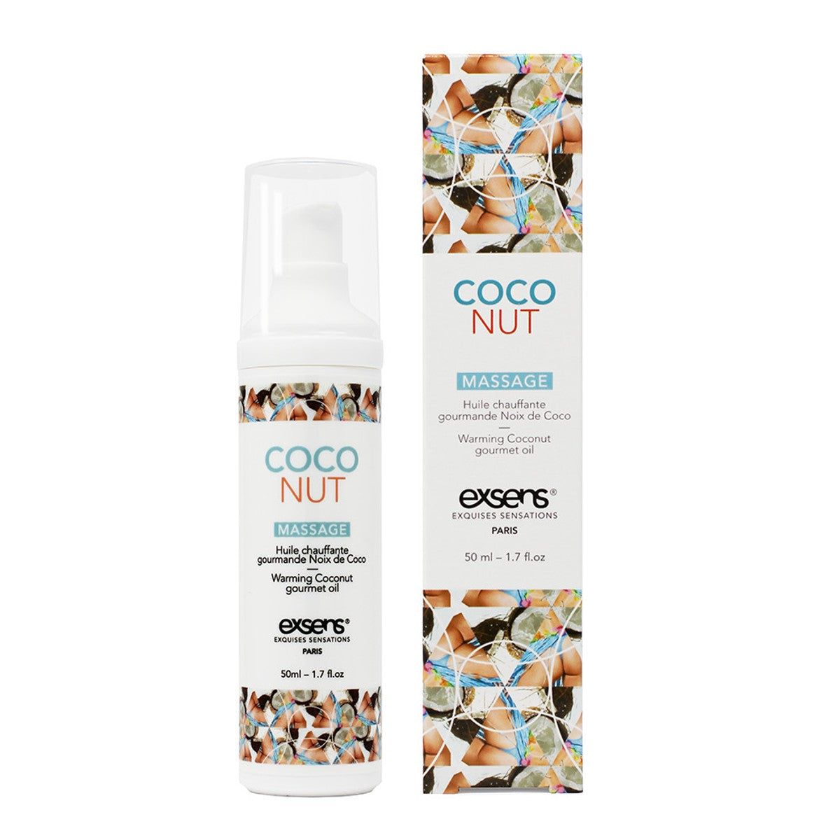 Exsens Kissable Warming Massage Oil CocoNut