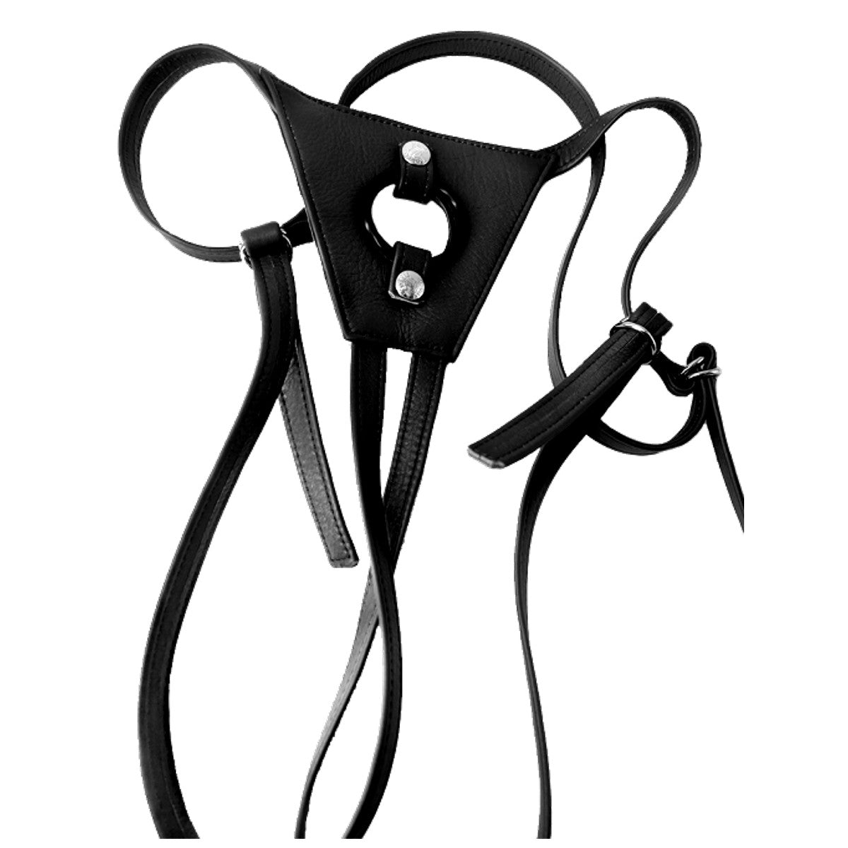 Kookie Leather Stallion Strap-On Harness Red