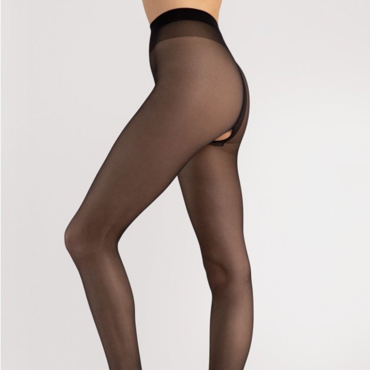 Fiore Ouvert Crotchless Pantyhose