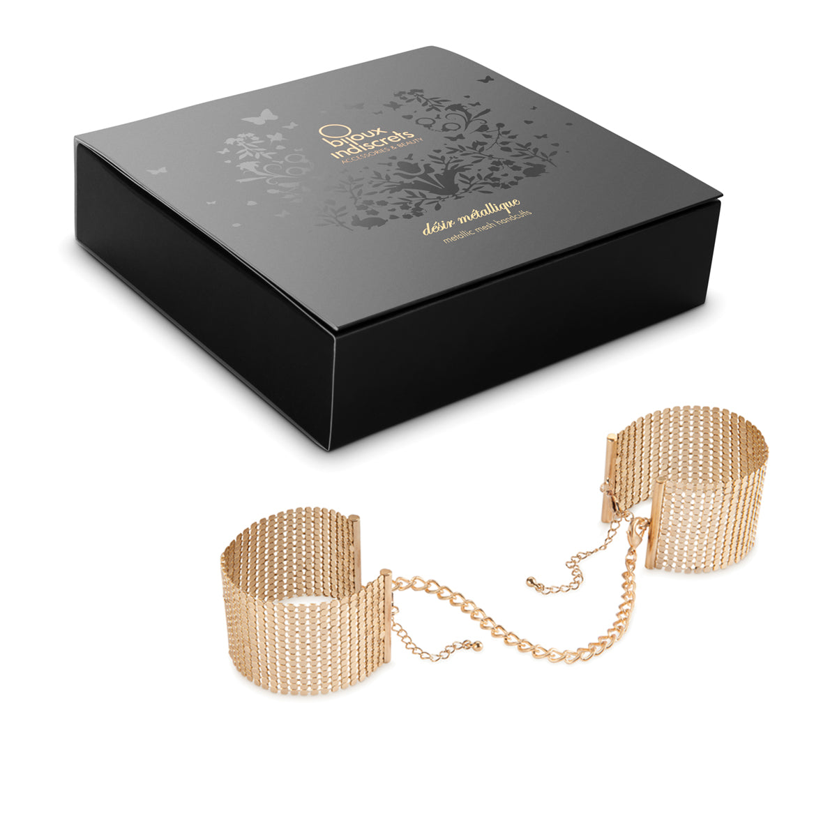 Bijoux Indiscrets Metallic Mesh Handcuffs