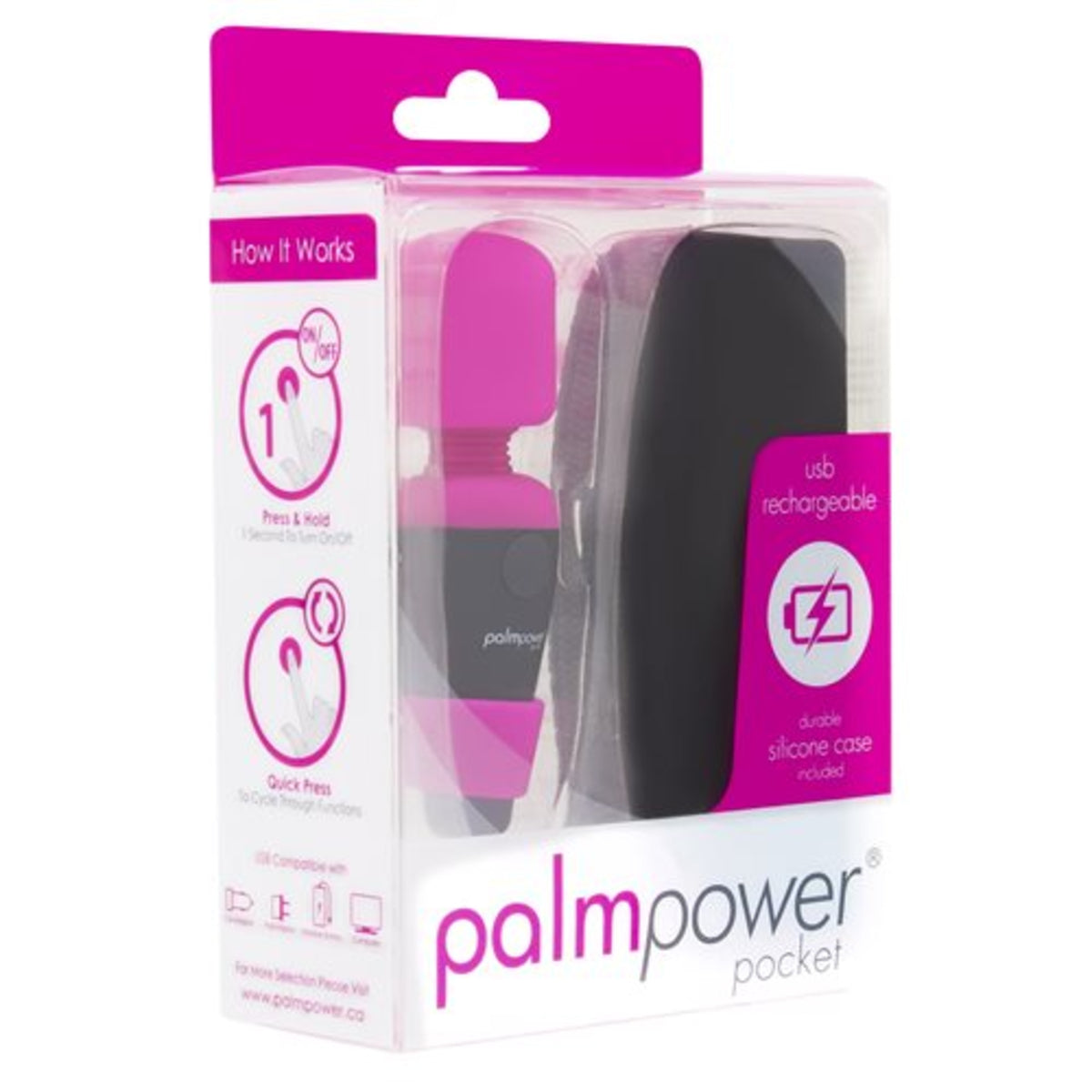 The Palm Pocket Vibe is the perfect mini clitoral stimulator that fits right in the palm of your hand!