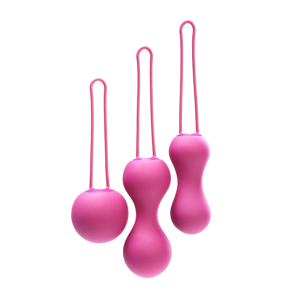 A smooth, easy-to-use progressive set of three kegel exercise balls to help strengthen vaginal muscles and prevent incontinence. A house favorite.