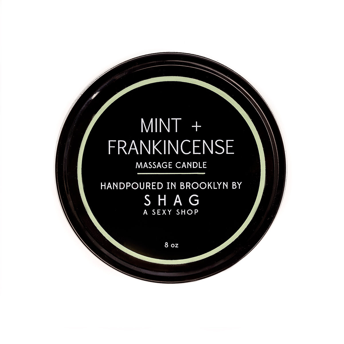 SHAG Massage Candle Frankincense & Mint 8oz