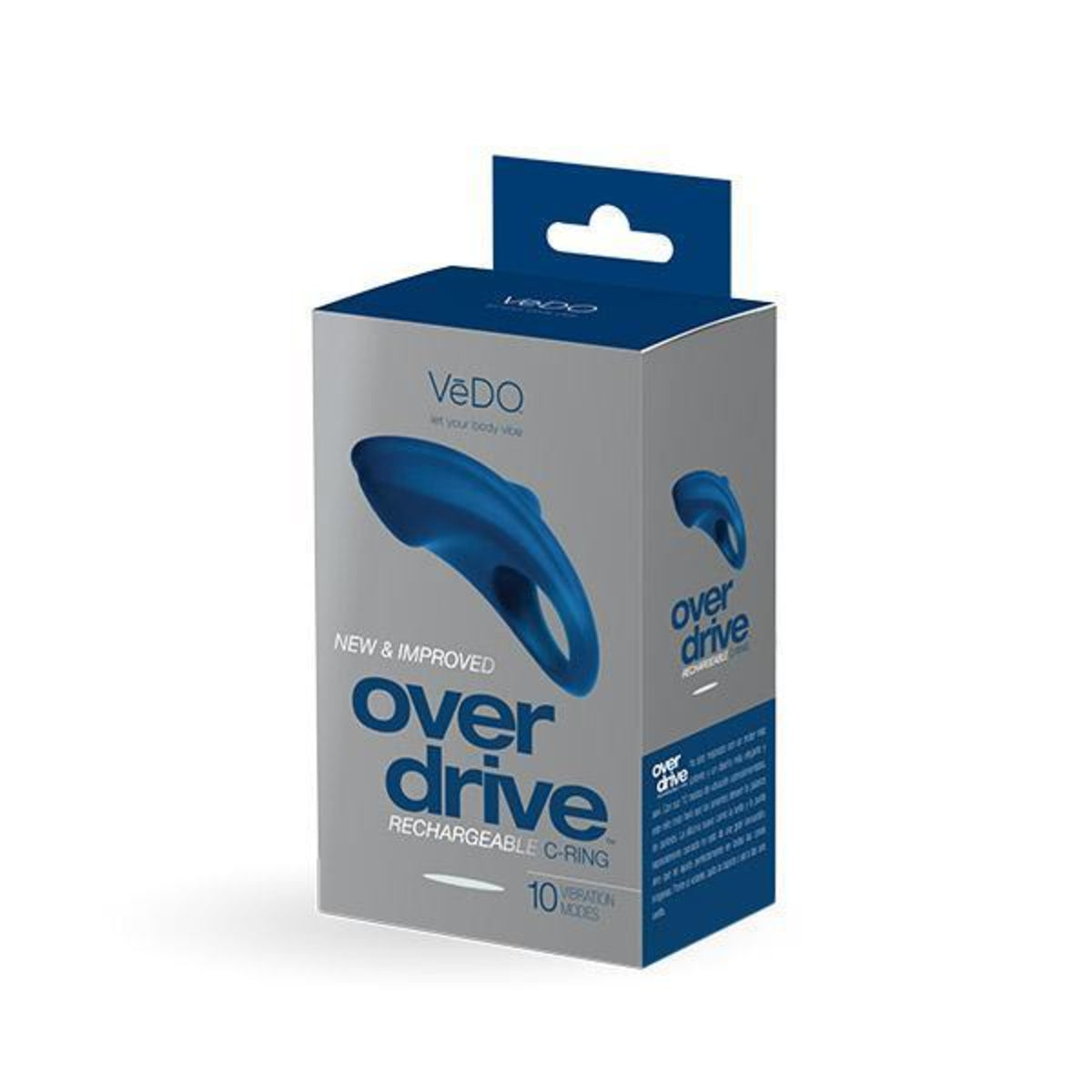 The Overdrive has 10 super-charged vibration modes with a uniquely curved tip that fits snug against all erogenous zones. This C-Ring is made to please both parties involved!