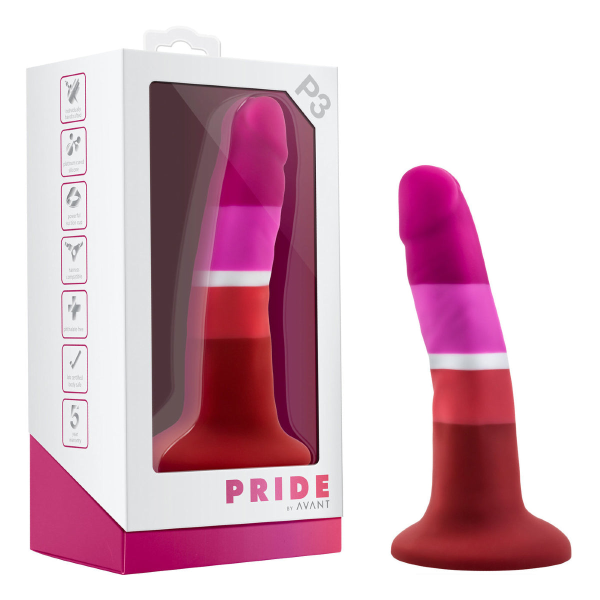 Blush Avant Pride P3 Beauty Dildo