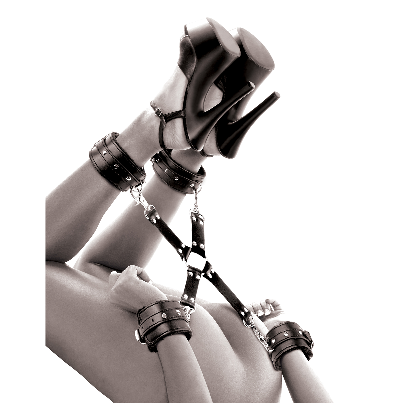 This set of four connected cuffs lets you hogtie your partner with sturdy yet softly lined restraints. And since they’re all detachable, you’ve got four cuffs that you can do whatever you want with -- aaaaah, choices...