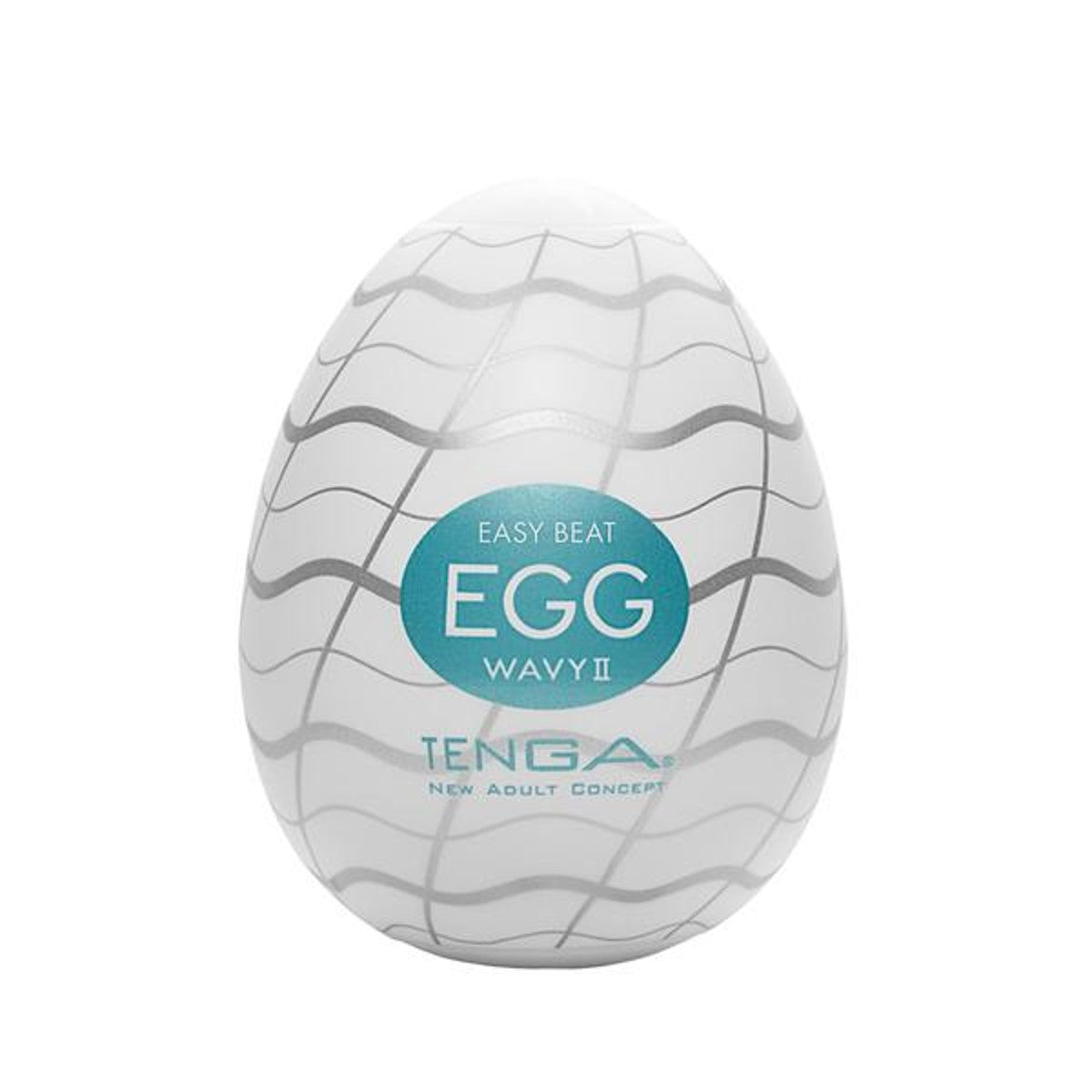 Tenga New Egg Sleeve Teal Wavy 2
