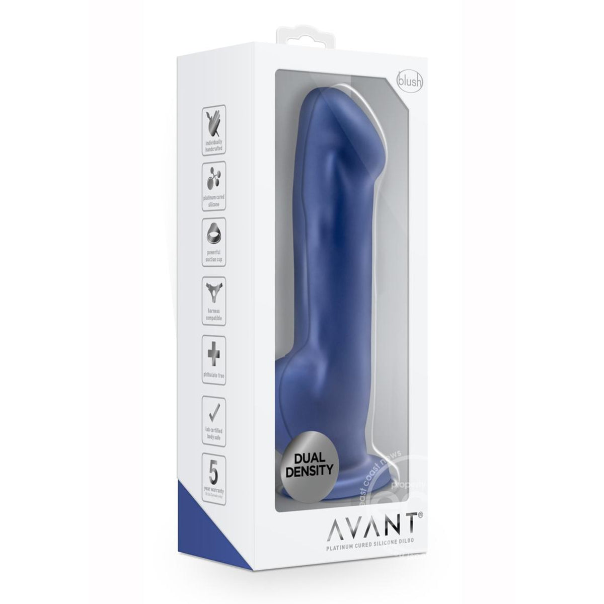 Blush Avant D7 Ergo Dildo with Suction Cup