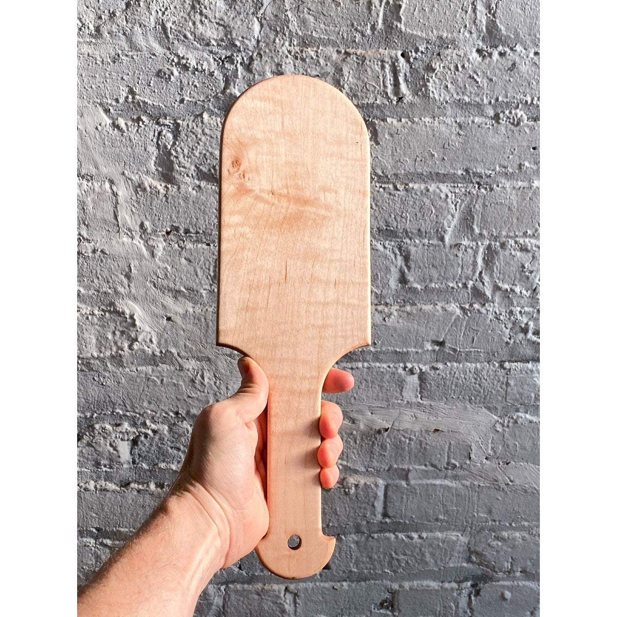 Handcrafted Wooden Paddle with Holes for BDSM and Spanking Fetish
