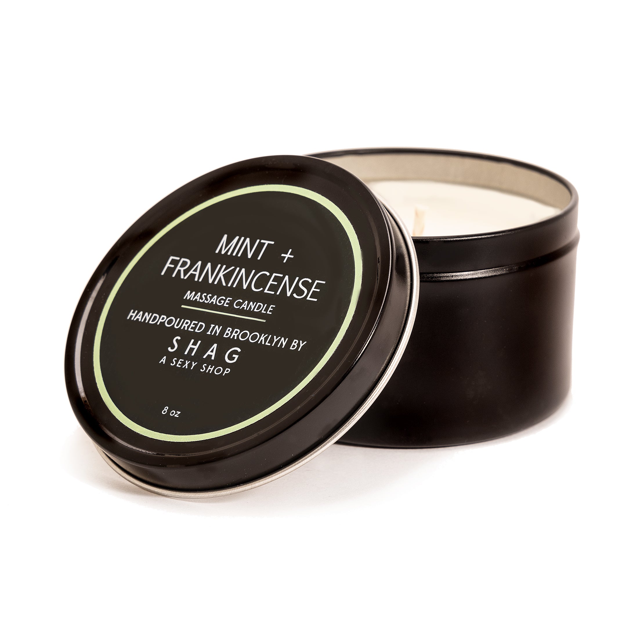 SHAG Massage Candle Frankincense & Mint 8oz