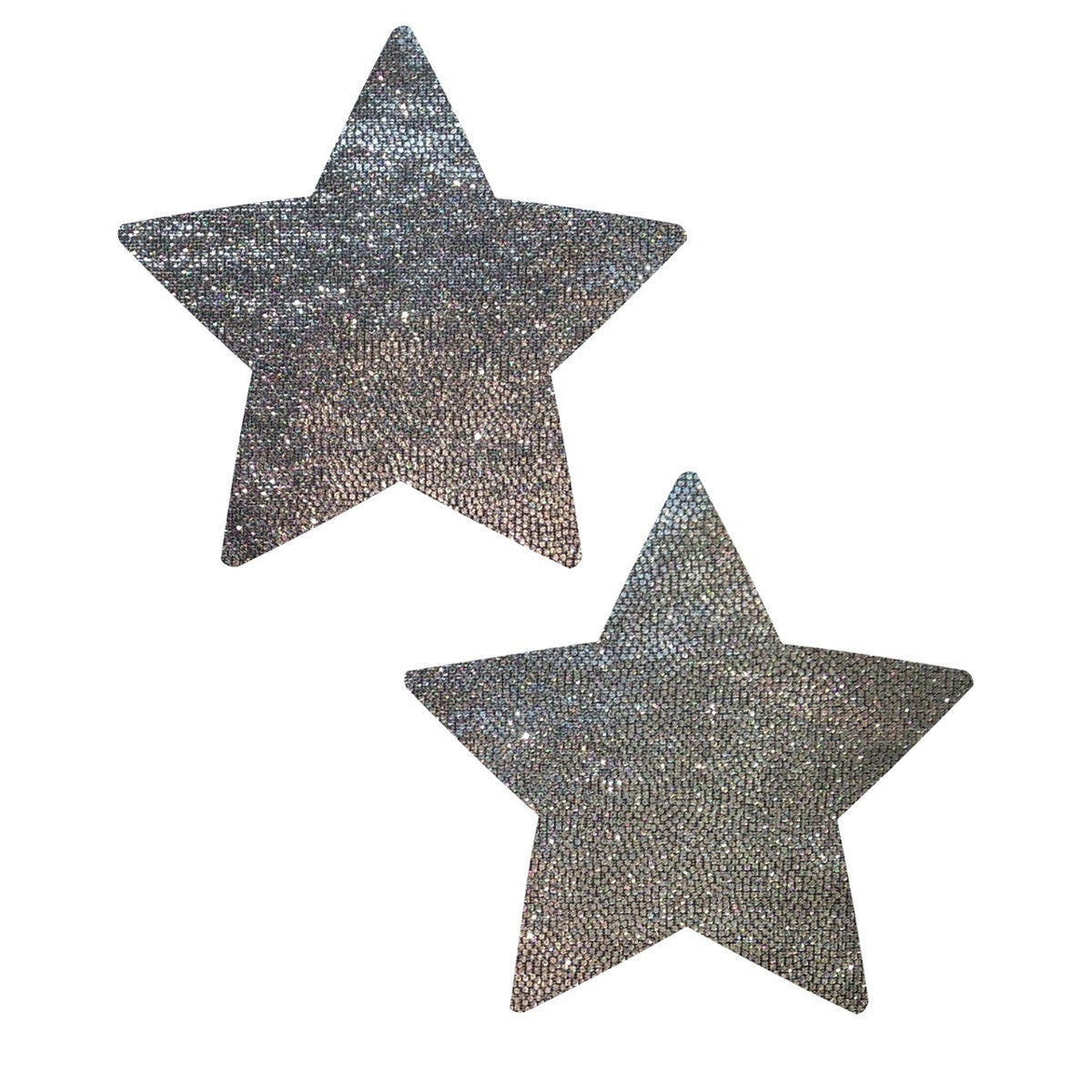 Pastease Glitter Rockstar Silver Star Nipple Pasties