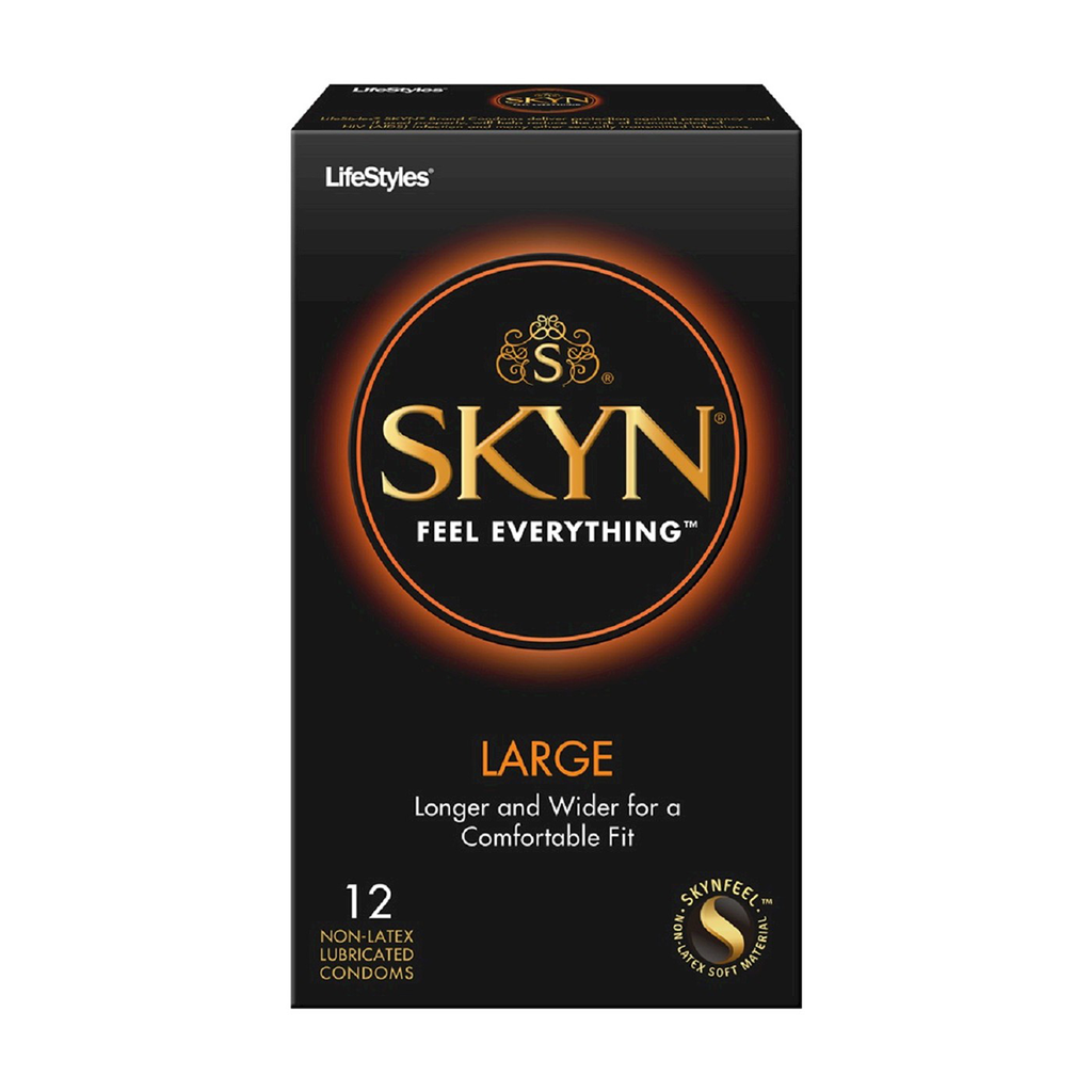 Take the non-latex comfort of super thin skyn condoms, and make them bigger. You&rsquo;re welcome.