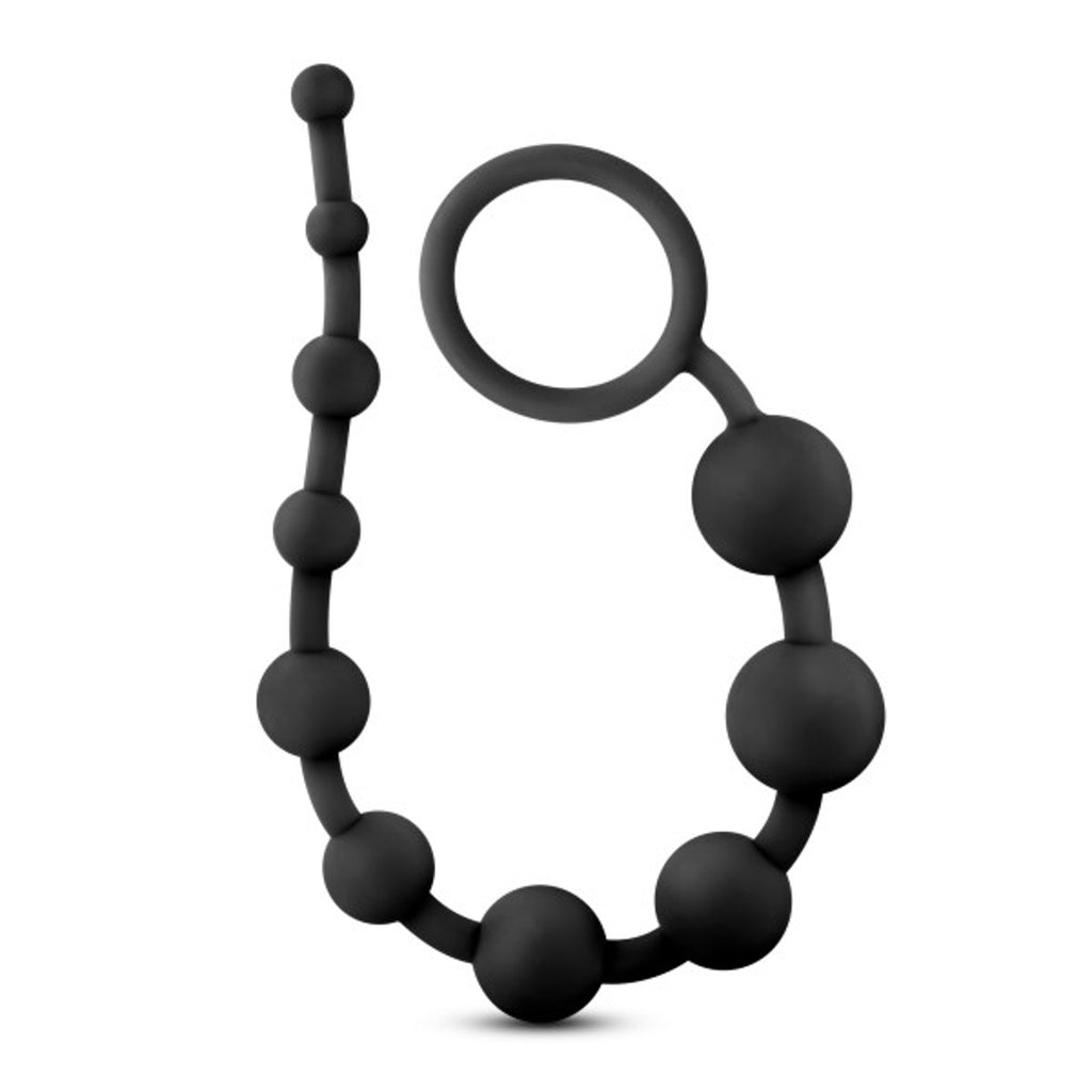 Blush Performance Silicone Anal 10 Beads Black