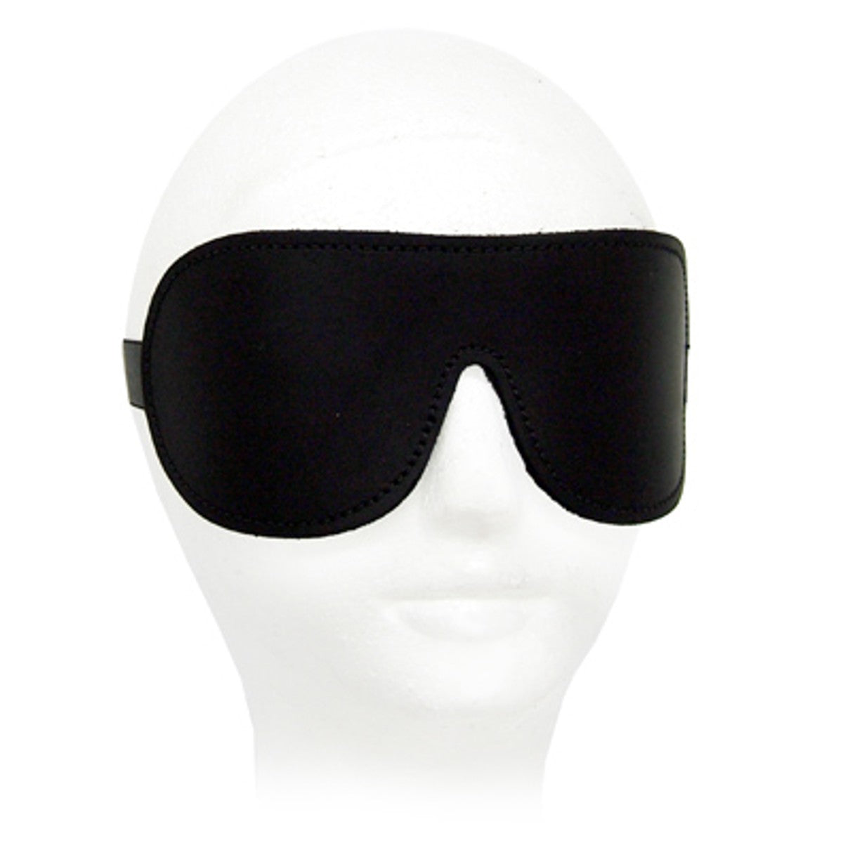 A luxurious handmade leather blindfold with the softest fleece that leaves you totally blind - no peeking!