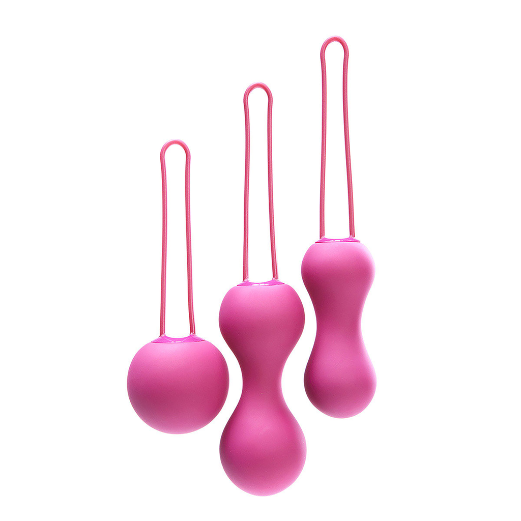 A smooth, easy-to-use progressive set of three kegel exercise balls to help strengthen vaginal muscles and prevent incontinence. A house favorite.