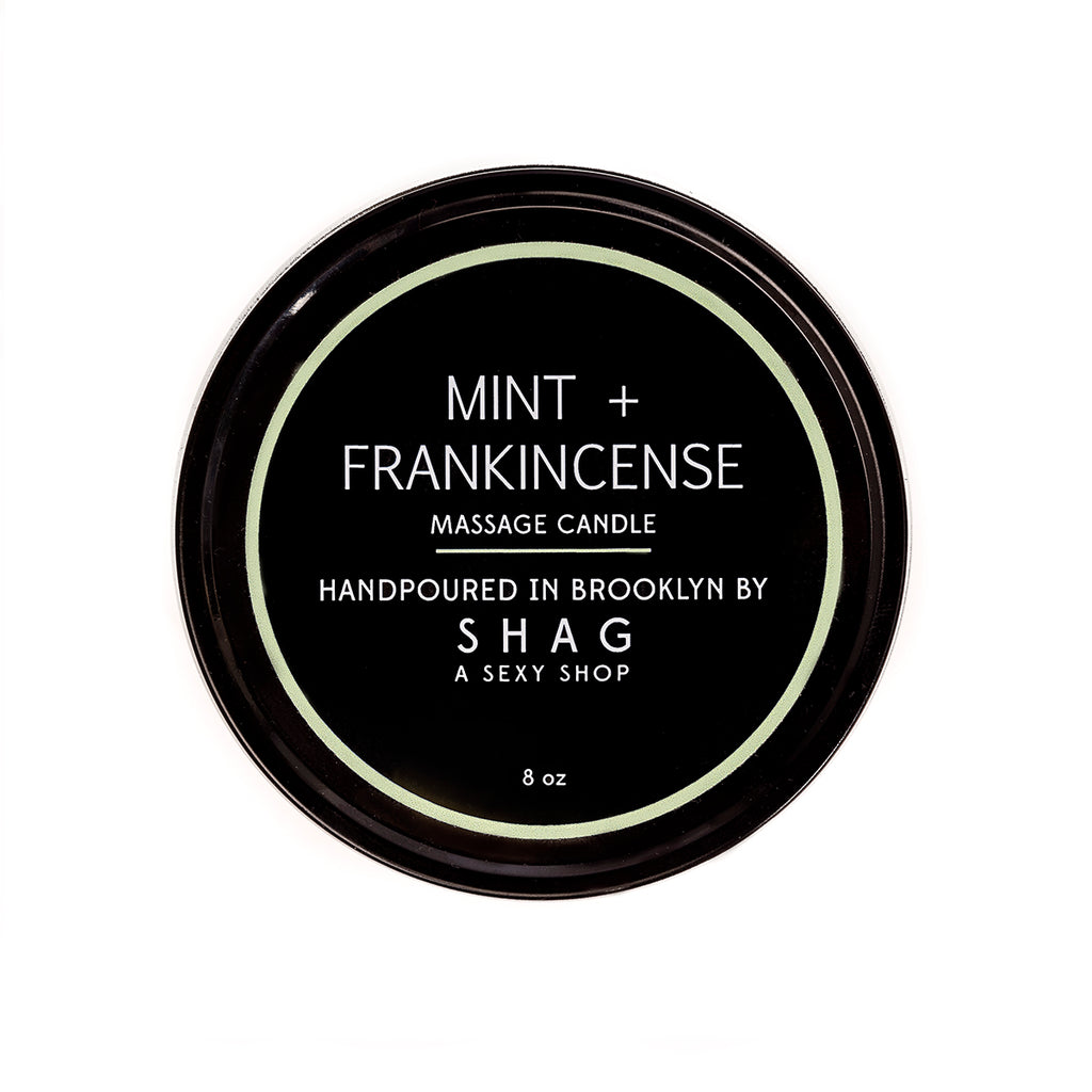 SHAG Massage Candle Frankincense & Mint  8oz