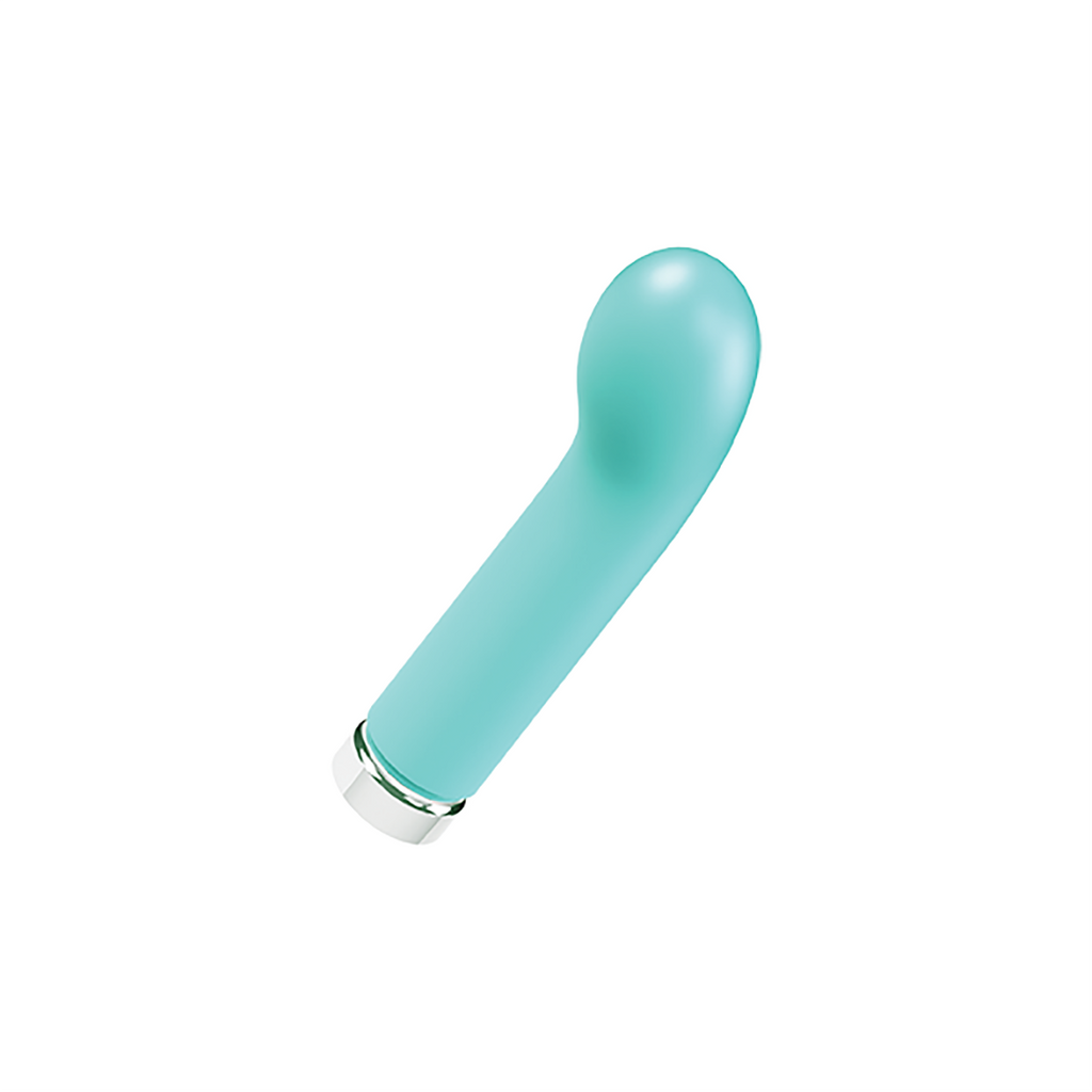 This rechargeable vibrator has a curved head for G-spot stimulation, but can also be used externally. Stronger than its battery operated twin, the Gee Mini, it&rsquo;s a great choice for beginners and experienced users alike!