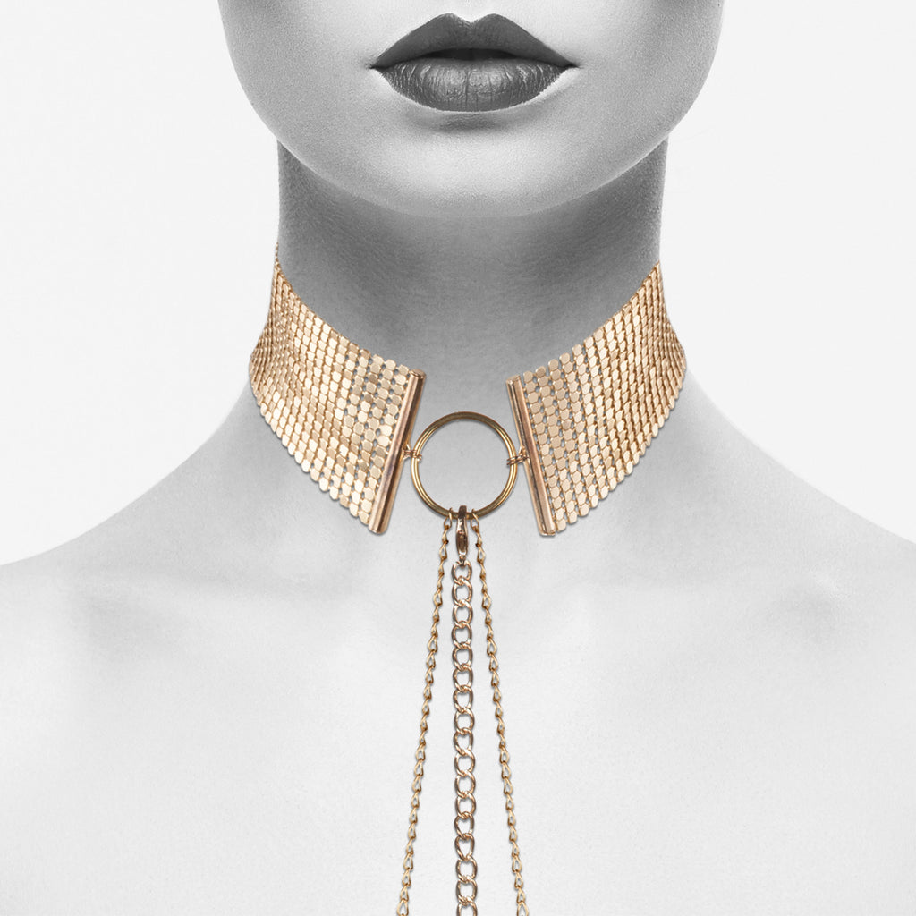 Bijoux Indiscrets Metallic Mesh Collar