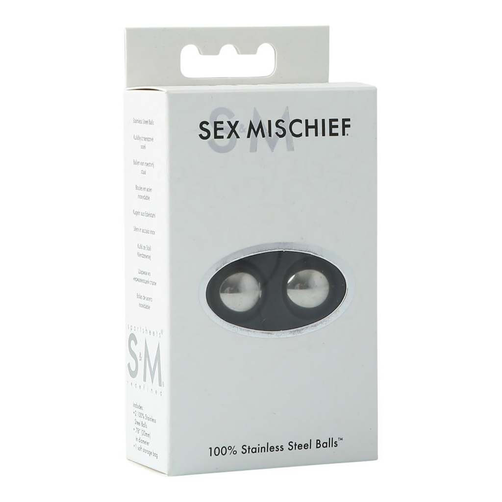 For more advanced kegel exercising or enhanced sensations during penetrative sex, these small and heavy steel balls offer many possibilities.