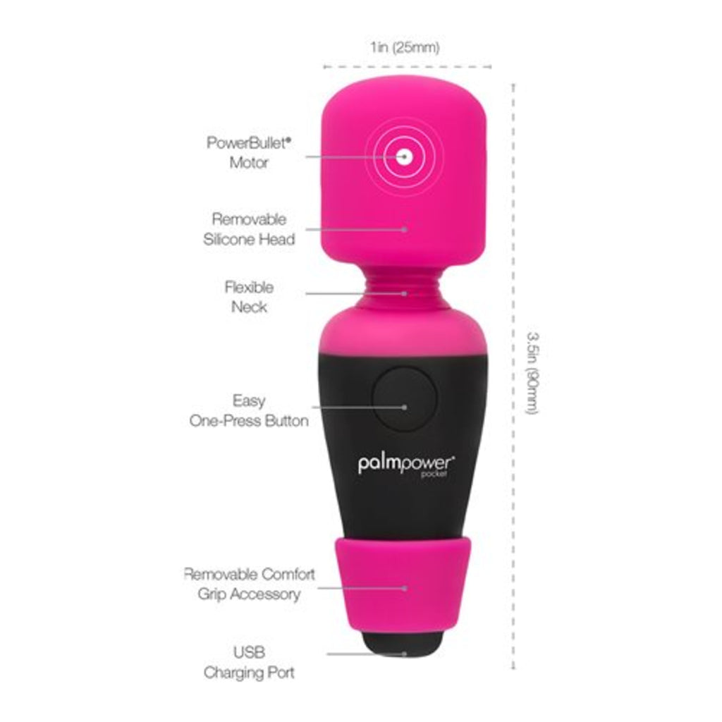 The Palm Pocket Vibe is the perfect mini clitoral stimulator that fits right in the palm of your hand!