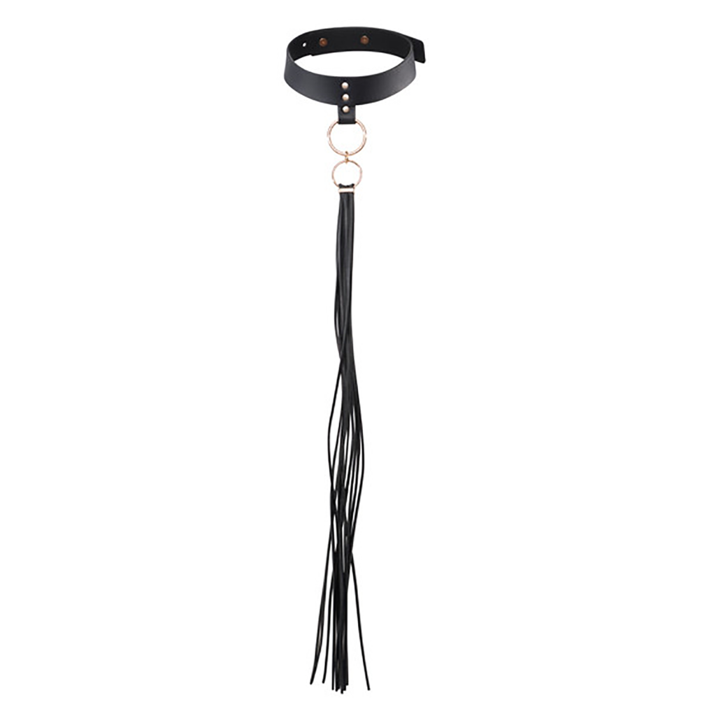 Let your partner gently pull you around, or tease them with this collar&rsquo;s soft tassel fringe -- your choice.