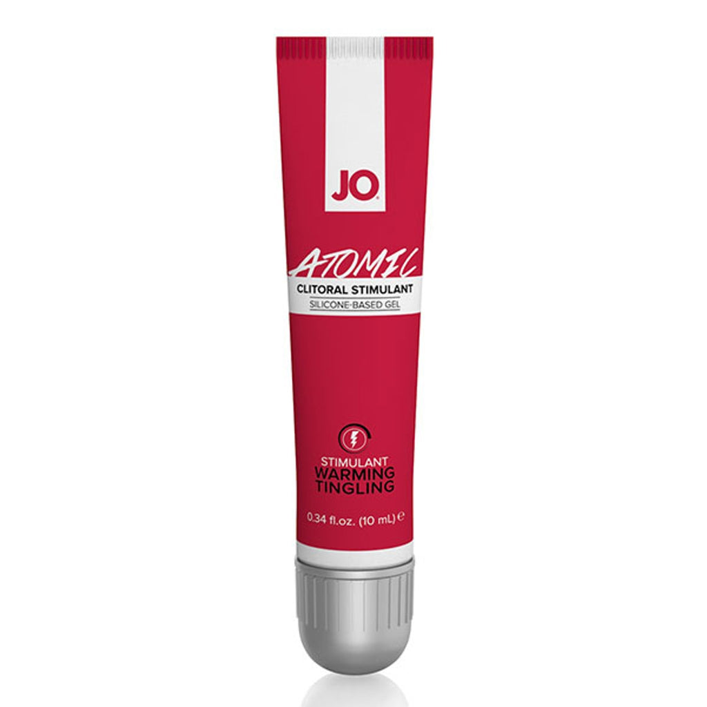 System Jo Atomic formula delivers the most intense clitoral sensations - cooling, warming, buzzing, and tingling - all at once!