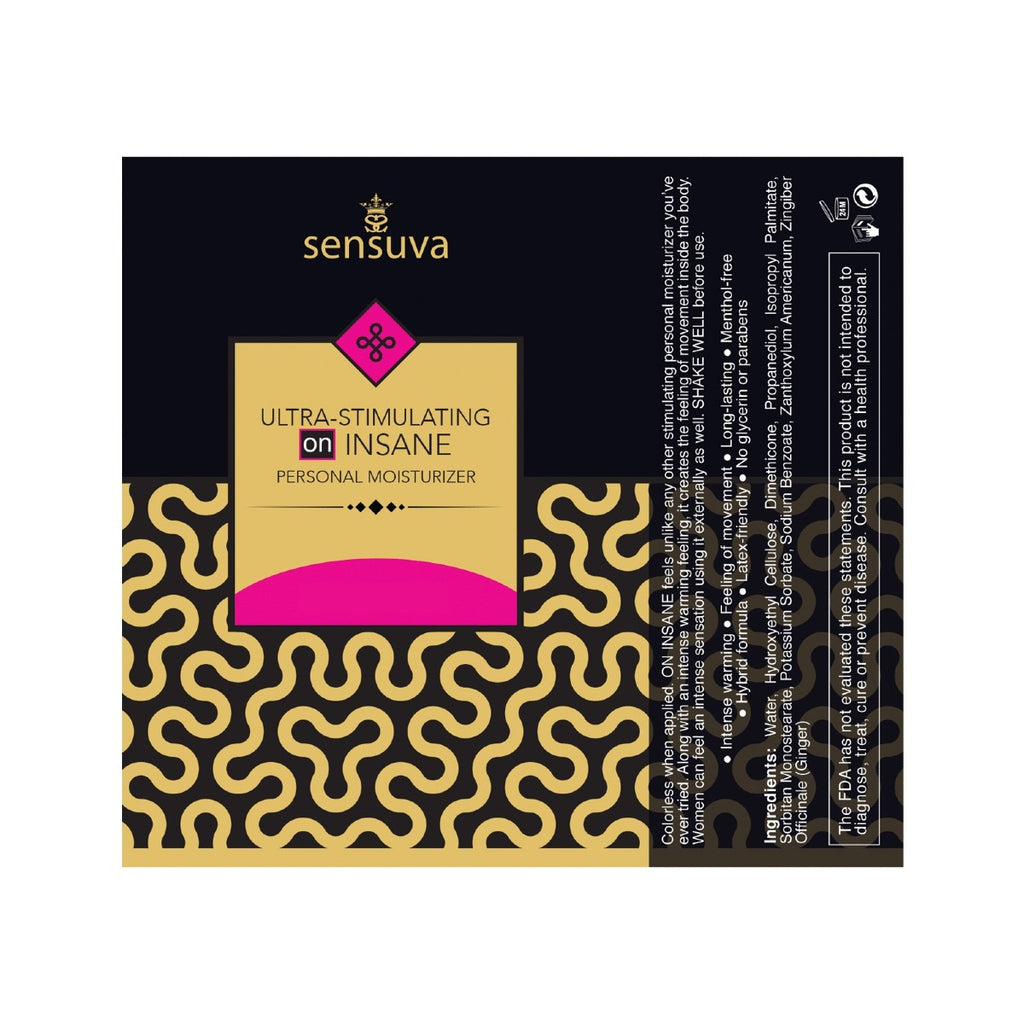 Sensuva&rsquo;s On Insane is the most intense stimulating lube on the market, unlike any other you have tried!
